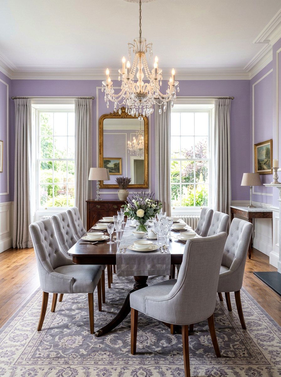 Lavender dining room - 25 Spring Pastel Color Palette Ideas