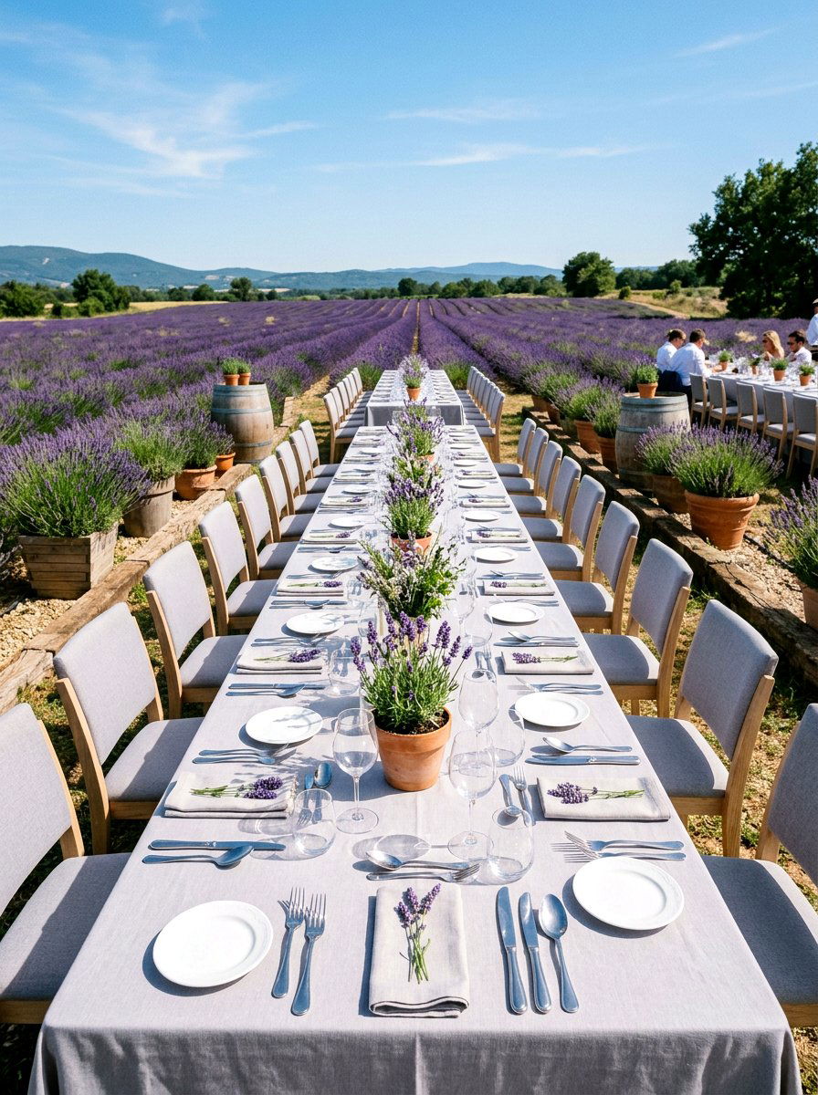 Lavender field theme - 25 Spring Birthday Party Decor Ideas