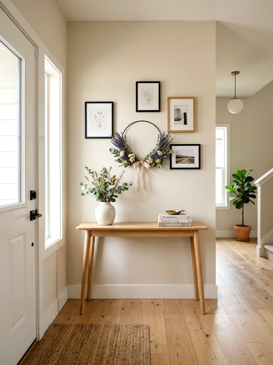 Lavender hoop wreath - 25 Spring Mini Wreath Ideas