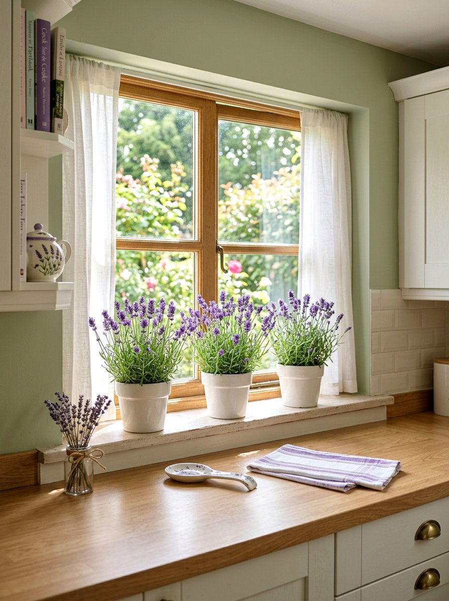Lavender kitchen decor - 25 Spring Kitchen Counter Decor Ideas