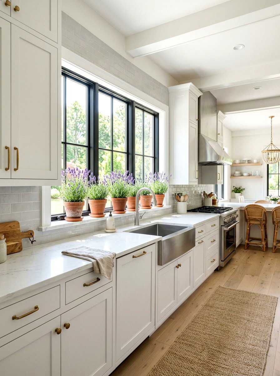 Lavender kitchen window plants - 25 Spring Lavender Decor Ideas