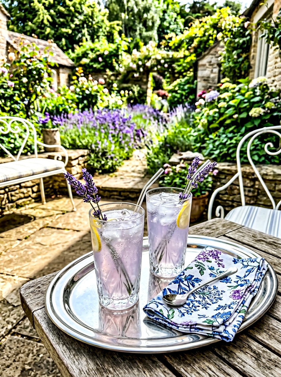Lavender sprig drink garnish - 25 Spring Bridesmaid Luncheon Ideas