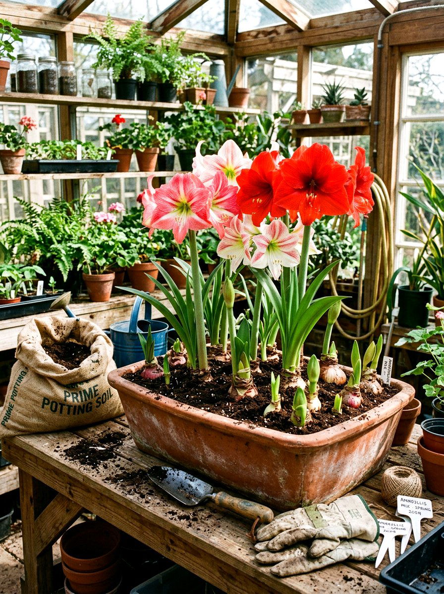Layered Amaryllis Bulb - 25 Spring Amaryllis Ideas