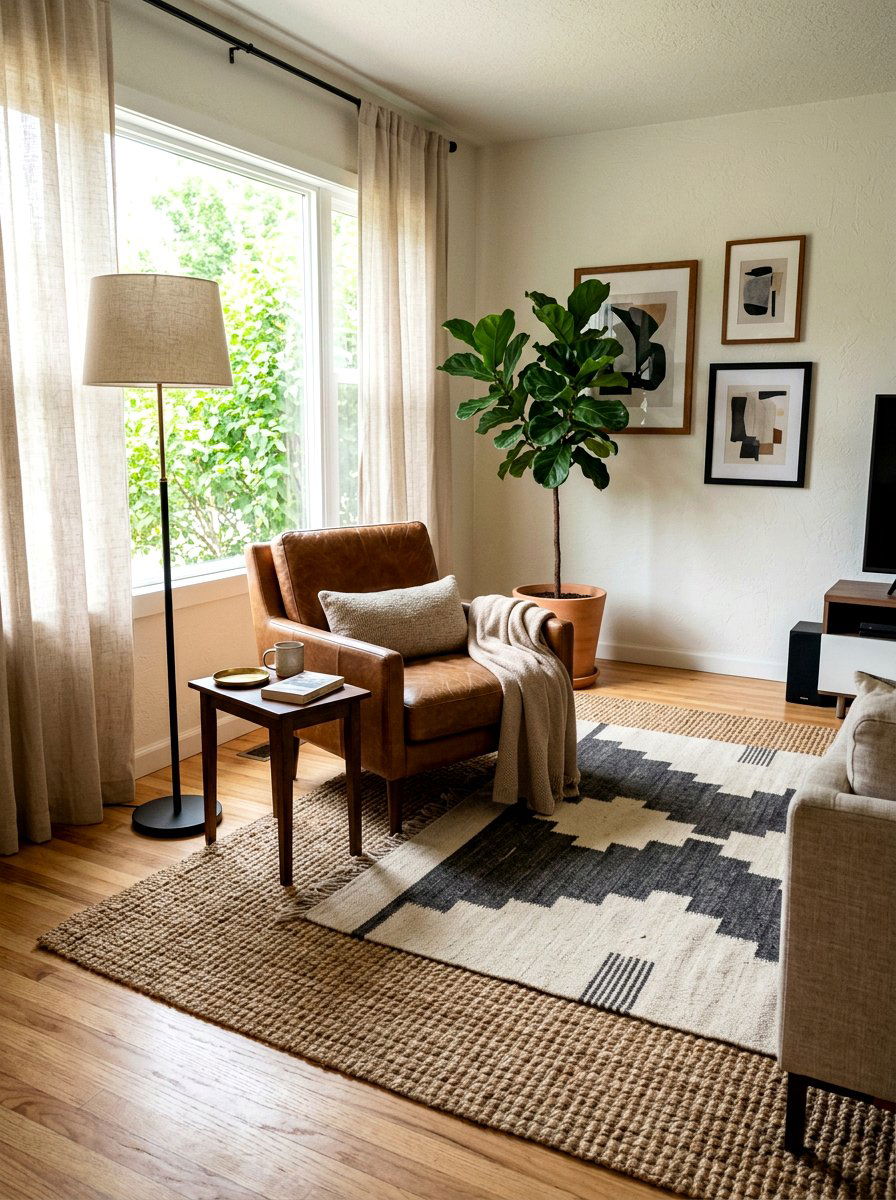 Layered Area Rugs - 25 Spring Modern Decor Ideas