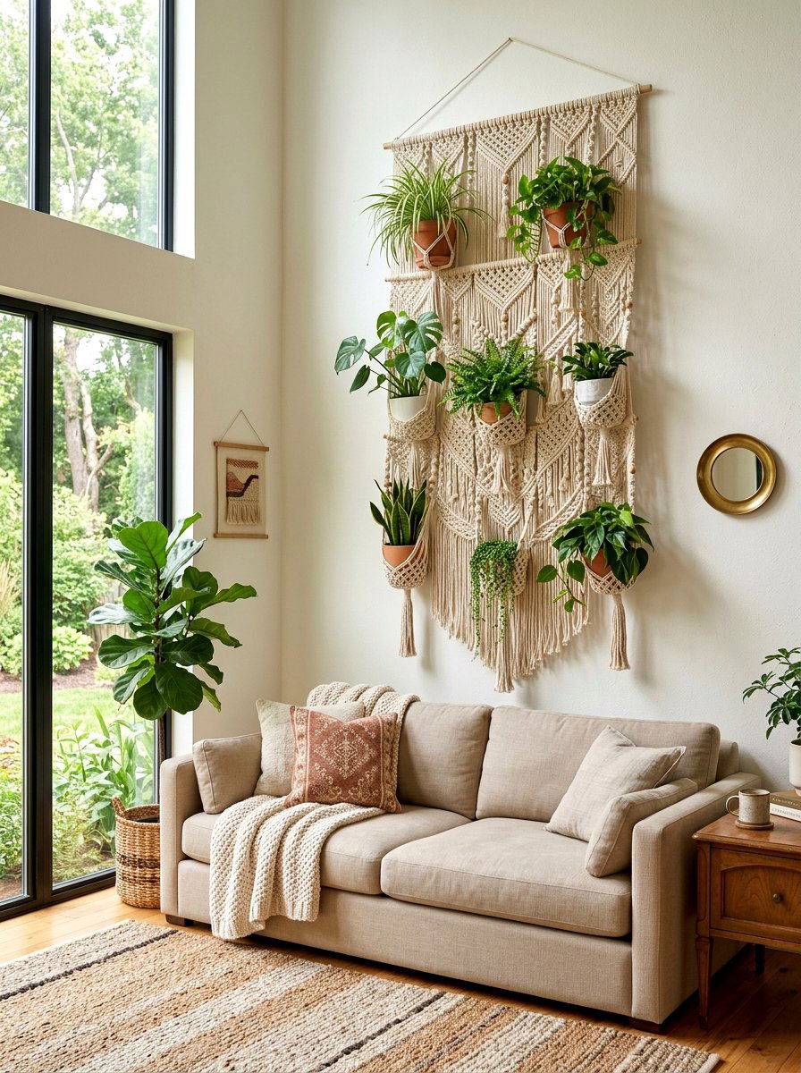 Layered Macrame Plant Hanger - 25 Spring Macrame Plant Hanger Ideas