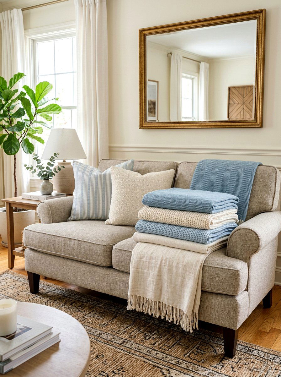 25 Creative Spring Sofa Styling Ideas for a Fresh Living Room