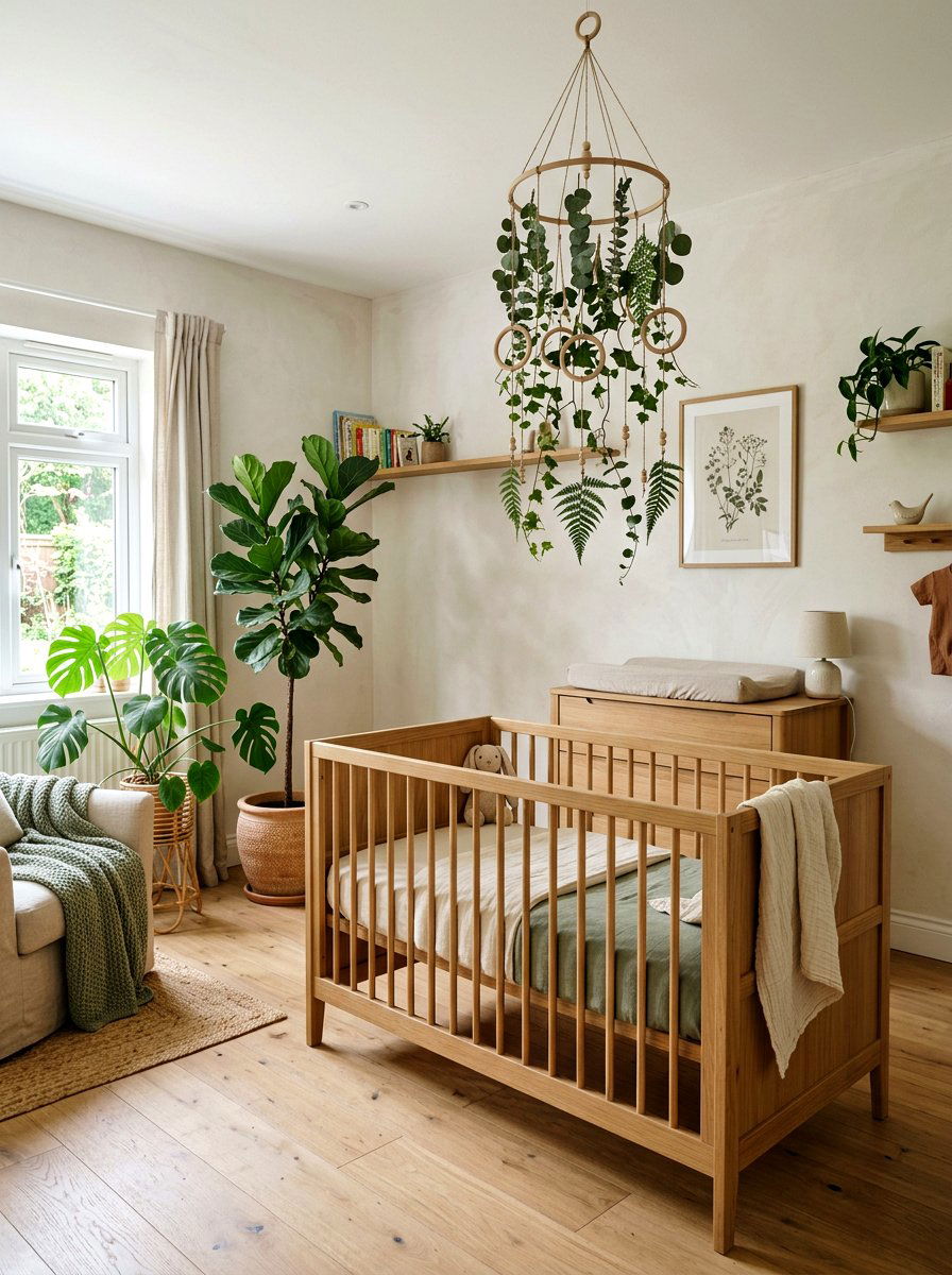Leafy Vine Mobile - 25 Spring Mobile Ideas for Nursery