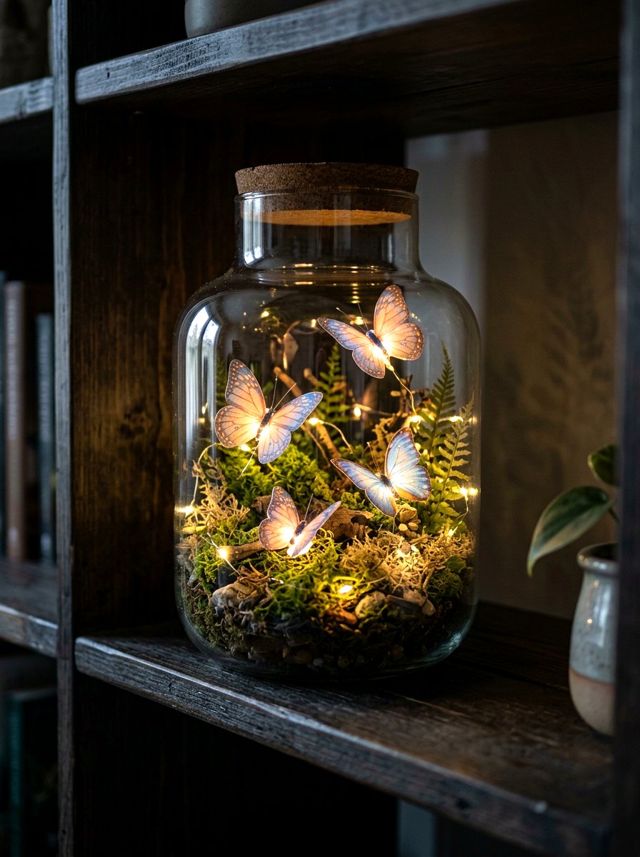 Led butterfly terrarium - 25 Spring Butterfly Terrarium Ideas