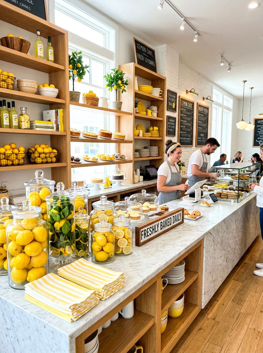 Lemon Bakery Theme Decor - 25 Spring Bakery Decor Ideas