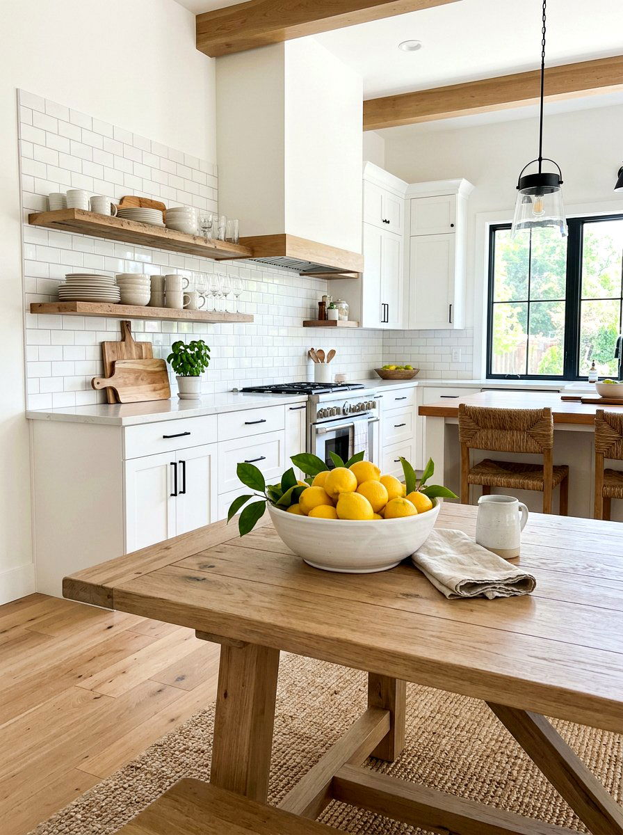 Lemon Bowl Arrangement - 25 Spring Kitchen Table Centerpiece Ideas