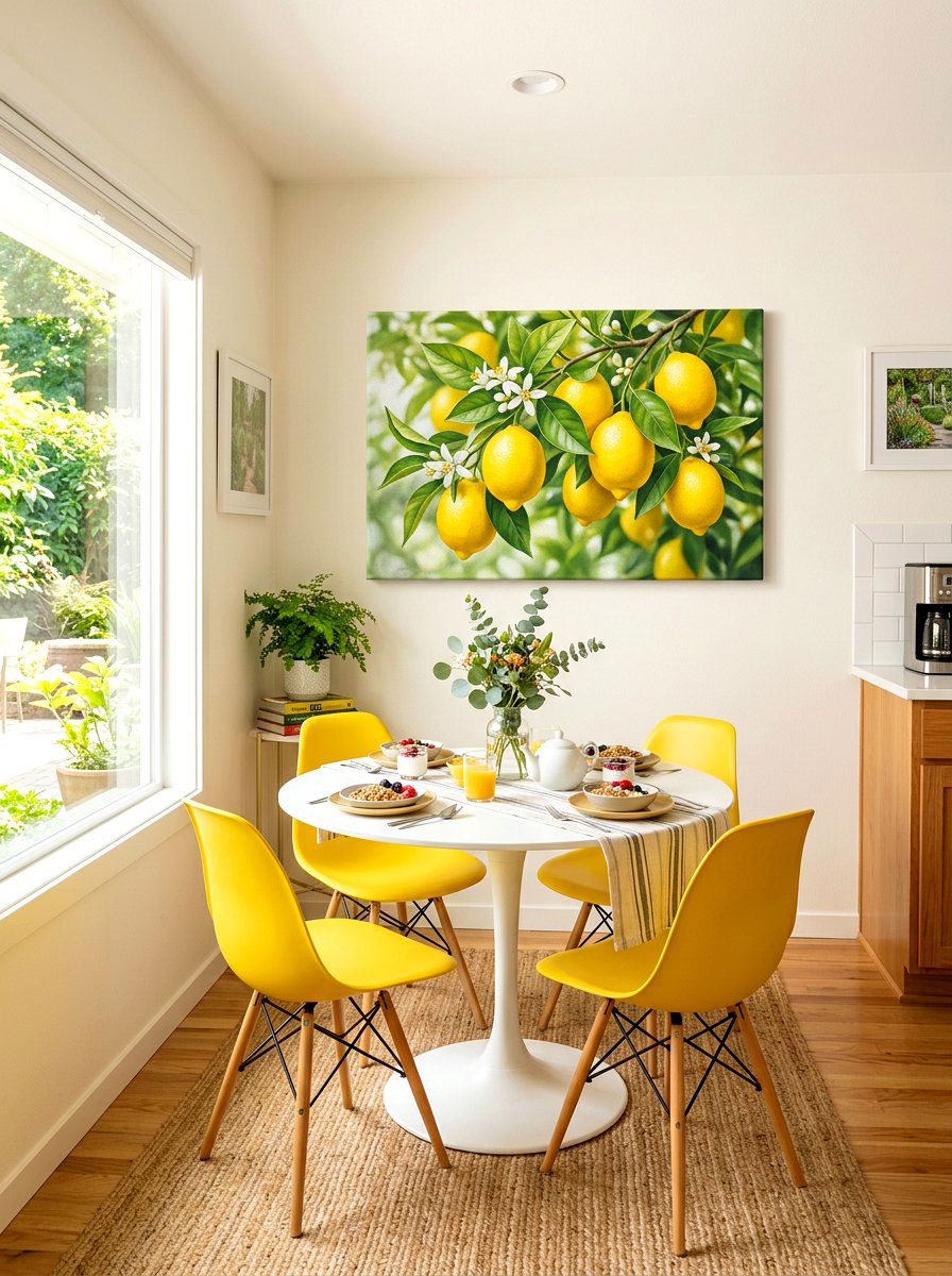 Lemon Branch Canvas Print - 25 Spring Canvas Art Ideas