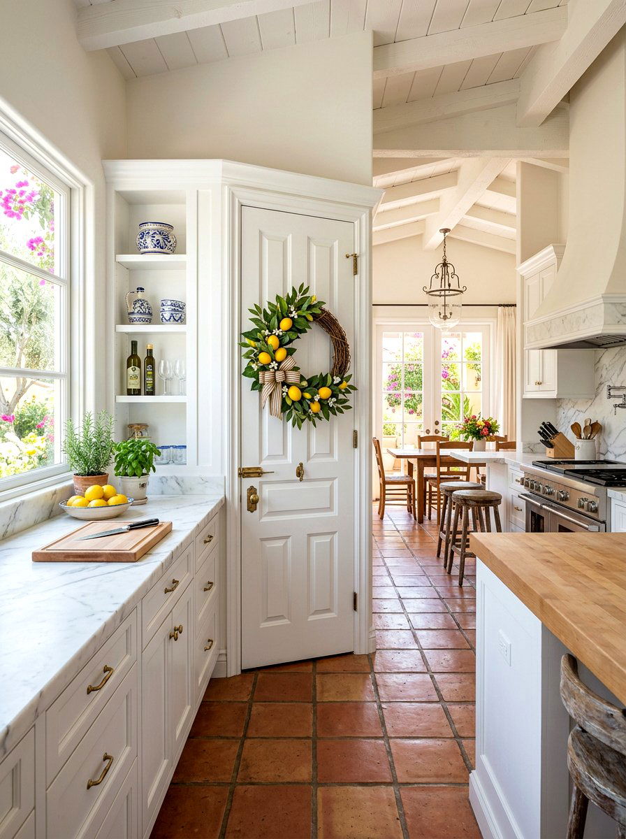 Lemon Citrus Hoop Wreath - 25 Spring Asymmetrical Wreath Ideas