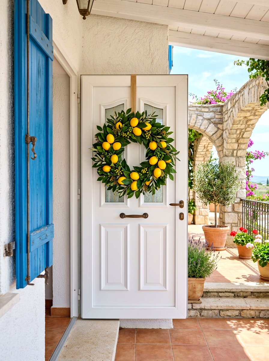 Lemon Citrus Wreath - 25 Spring Wreath Ideas