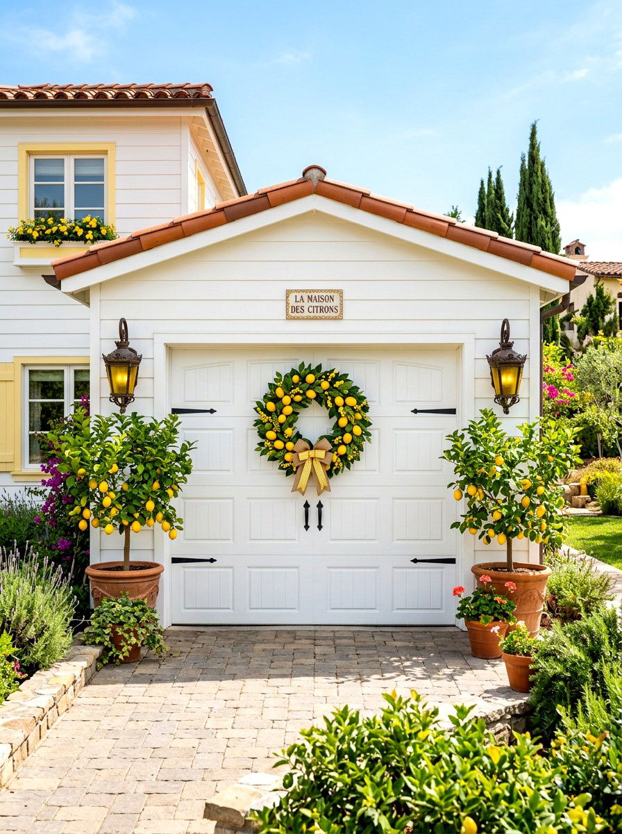 Lemon Garage Decor - 25 Spring Garage Door Decor Ideas
