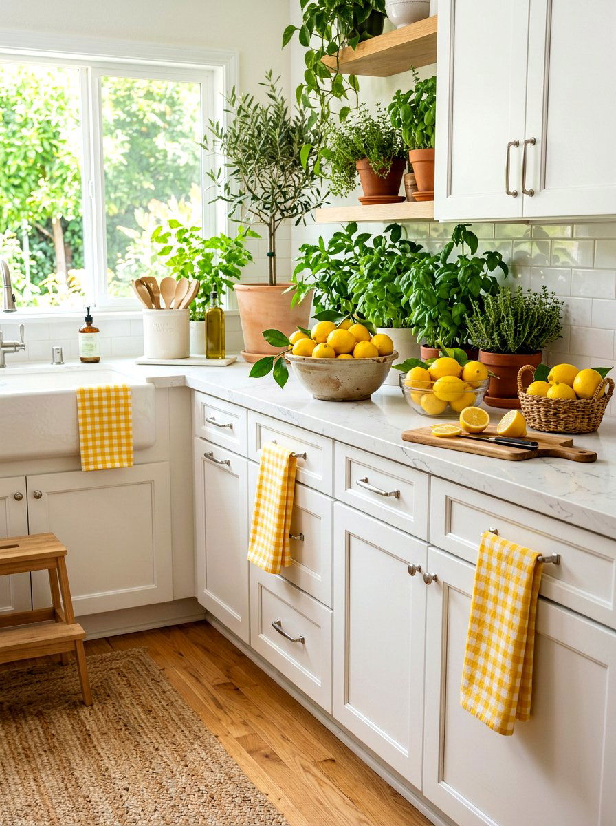 Lemon Kitchen Cabinet Decor - 25 Spring Kitchen Cabinet Decor Ideas