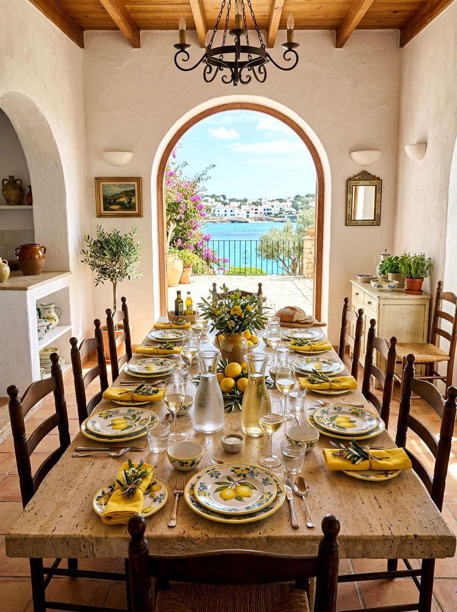 Lemon Print Dinnerware - 25 Spring Dinnerware Ideas