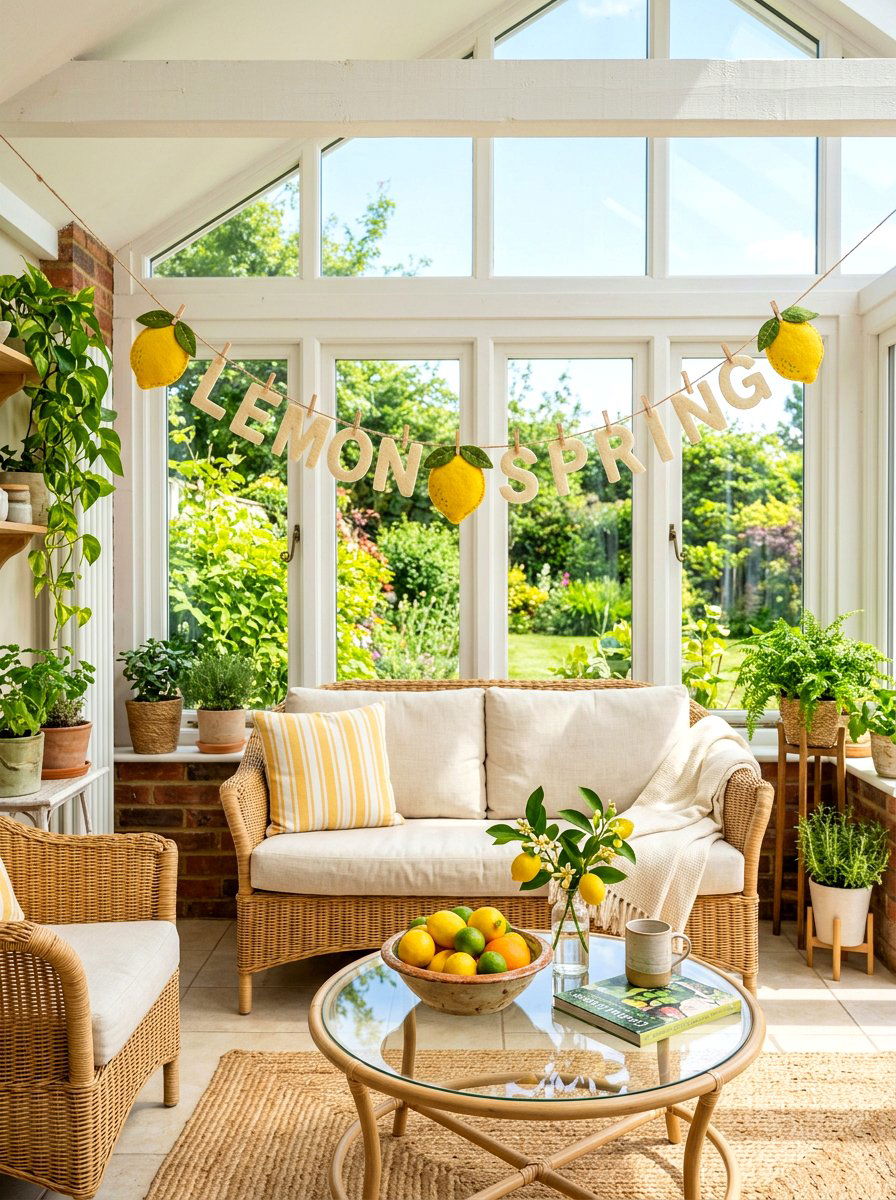 Lemon Spring Banner - 25 Spring Banner Ideas