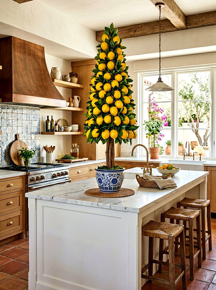 Lemon Topiary - 25 Spring DIY Topiary Ideas