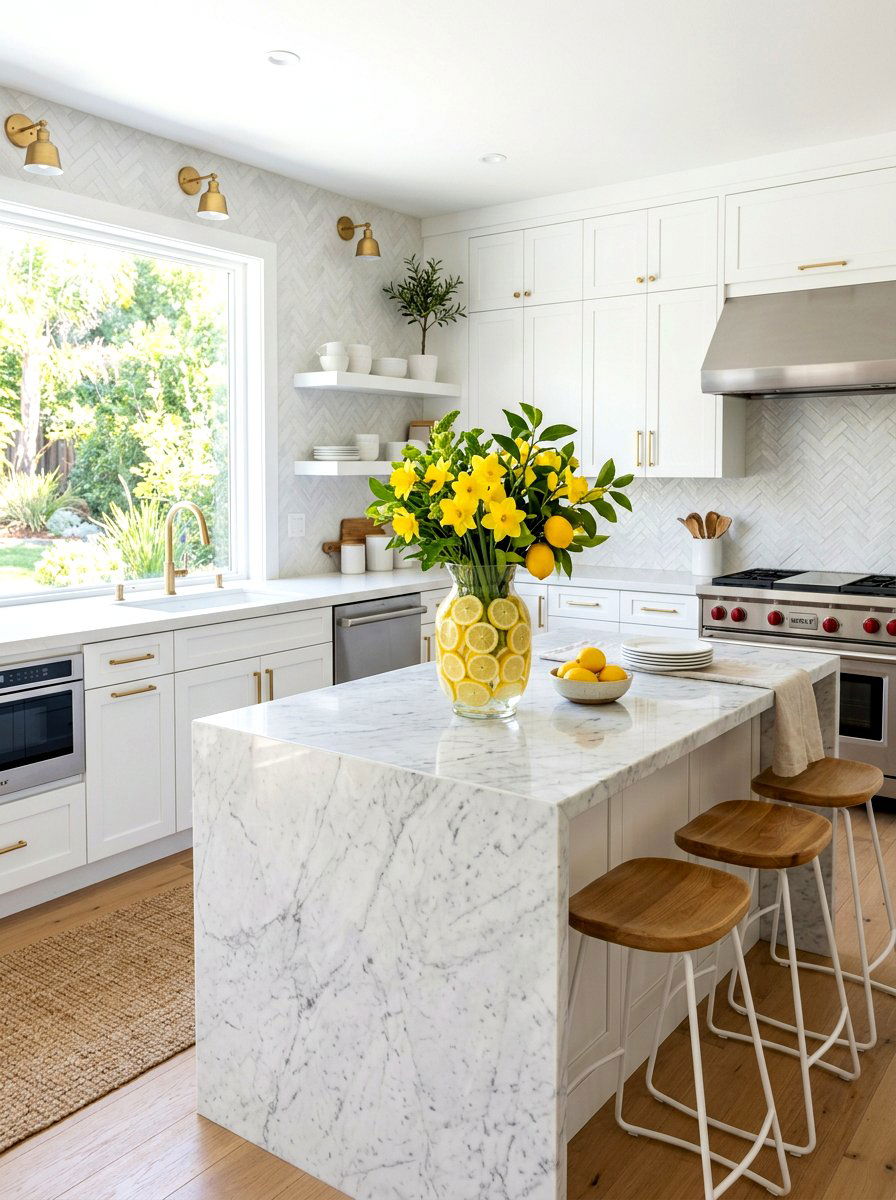 Lemon Vase Decor - 25 Spring DIY Centerpiece Ideas