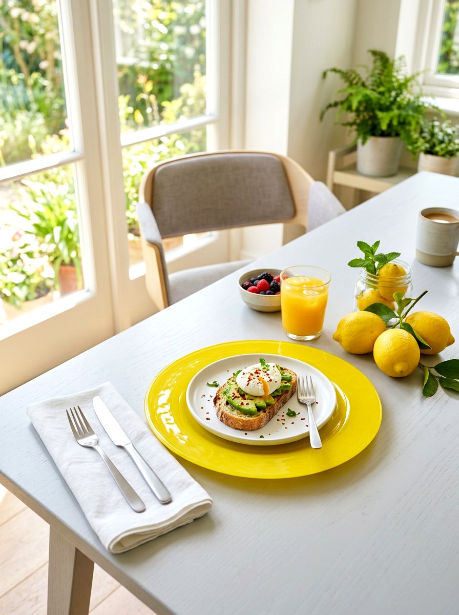 Lemon Yellow Charger - 25 Spring Charger Plate Ideas