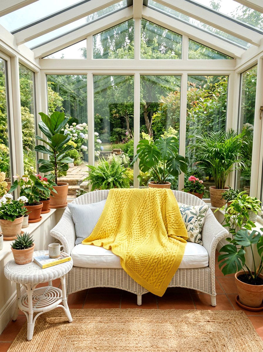 Lemon Yellow Knit Throw - 25 Spring Knit Throw Ideas