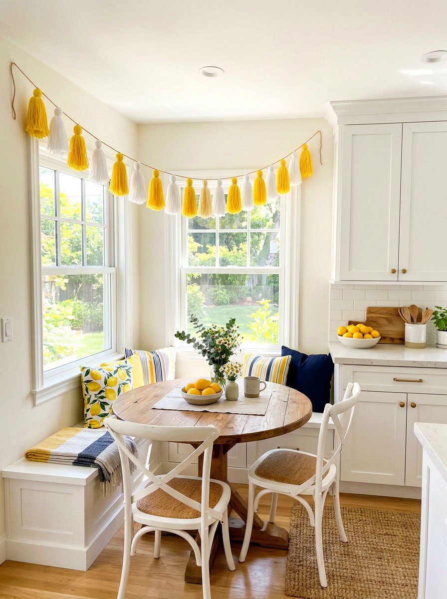 Lemon Yellow Tassel Garland - 25 Spring Tassel Garland Ideas