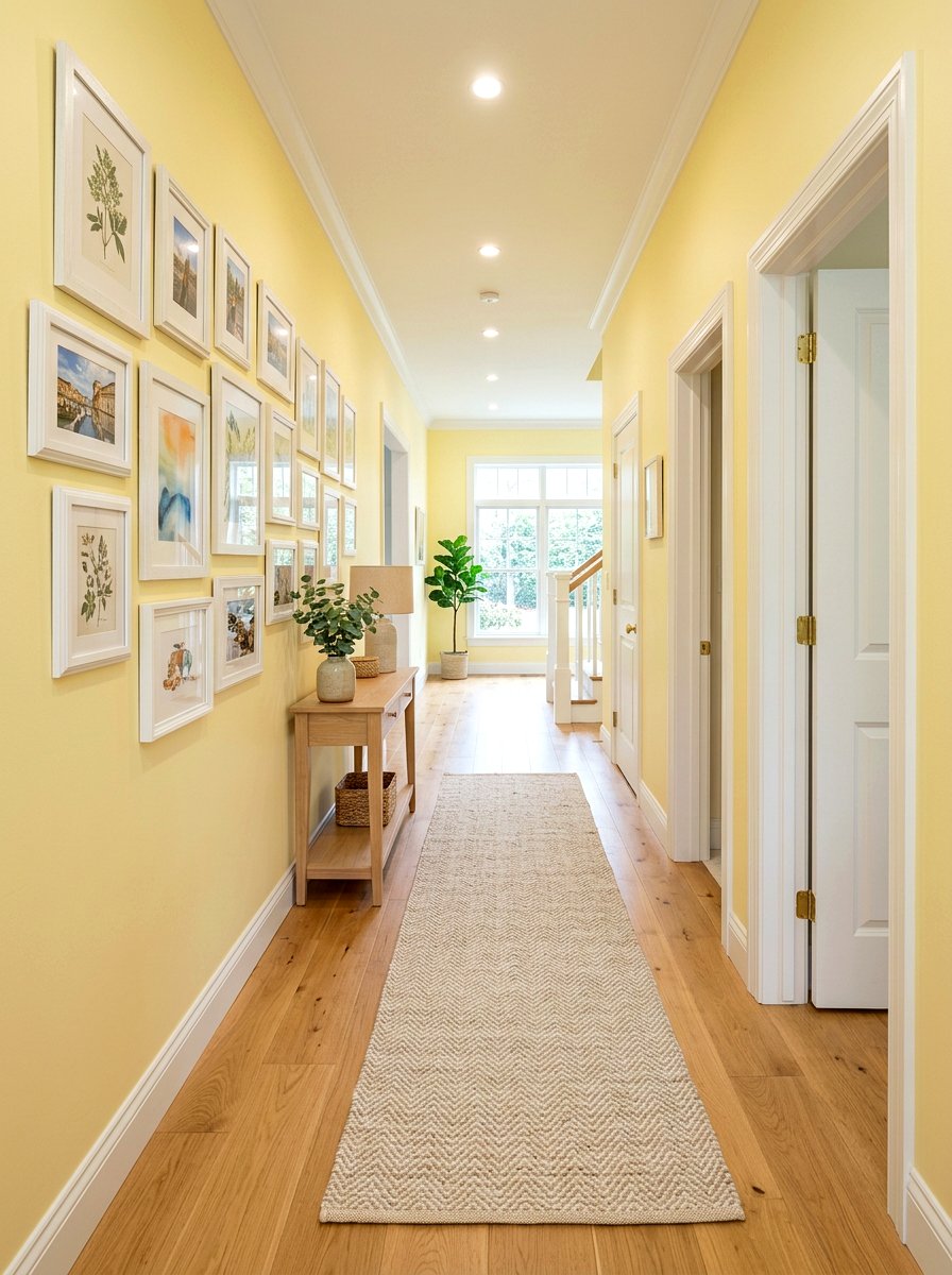 Lemon chiffon hallway - 25 Spring Pastel Color Palette Ideas