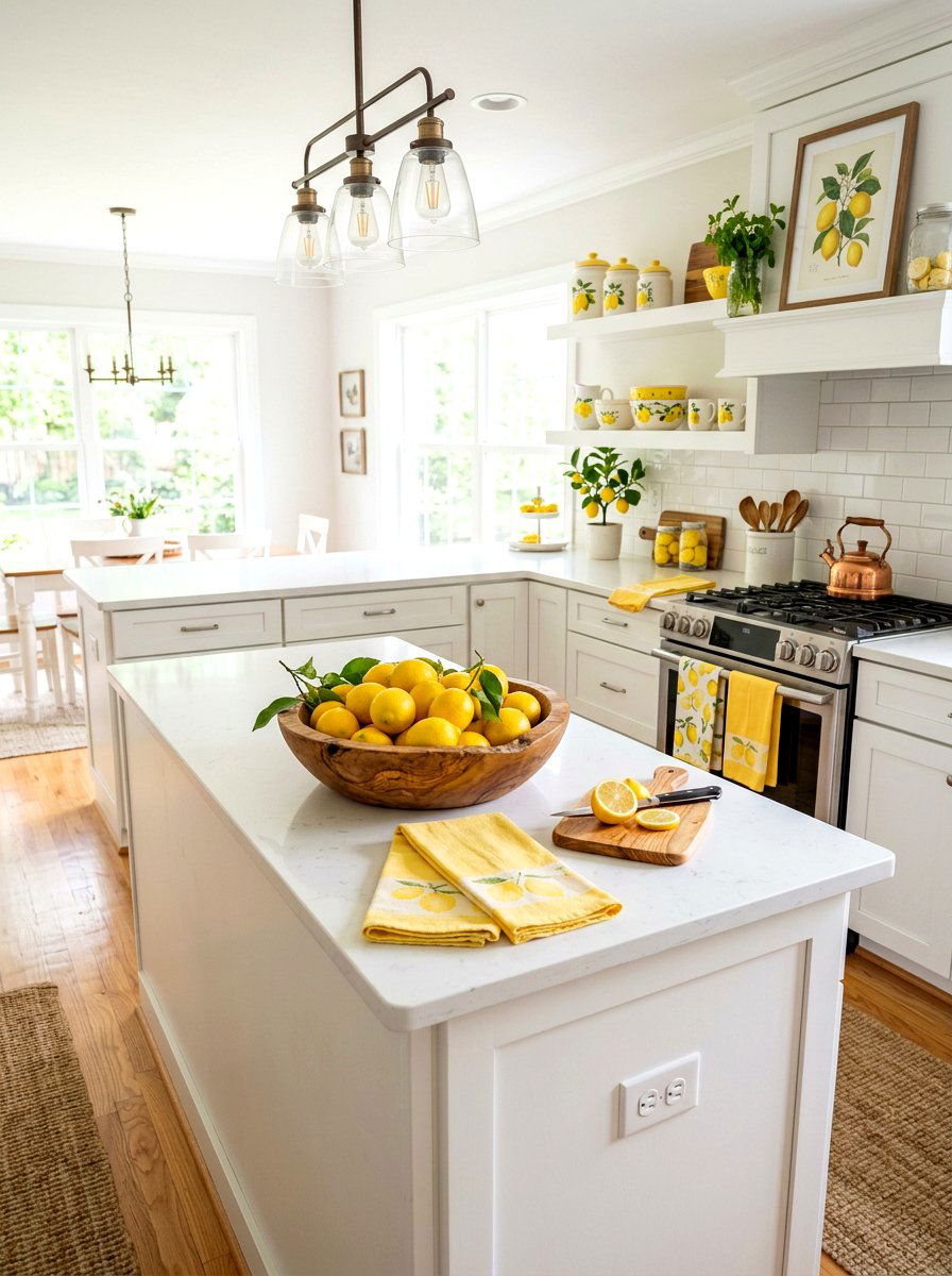 Lemon kitchen accents - 25 Spring Kitchen Refresh Ideas