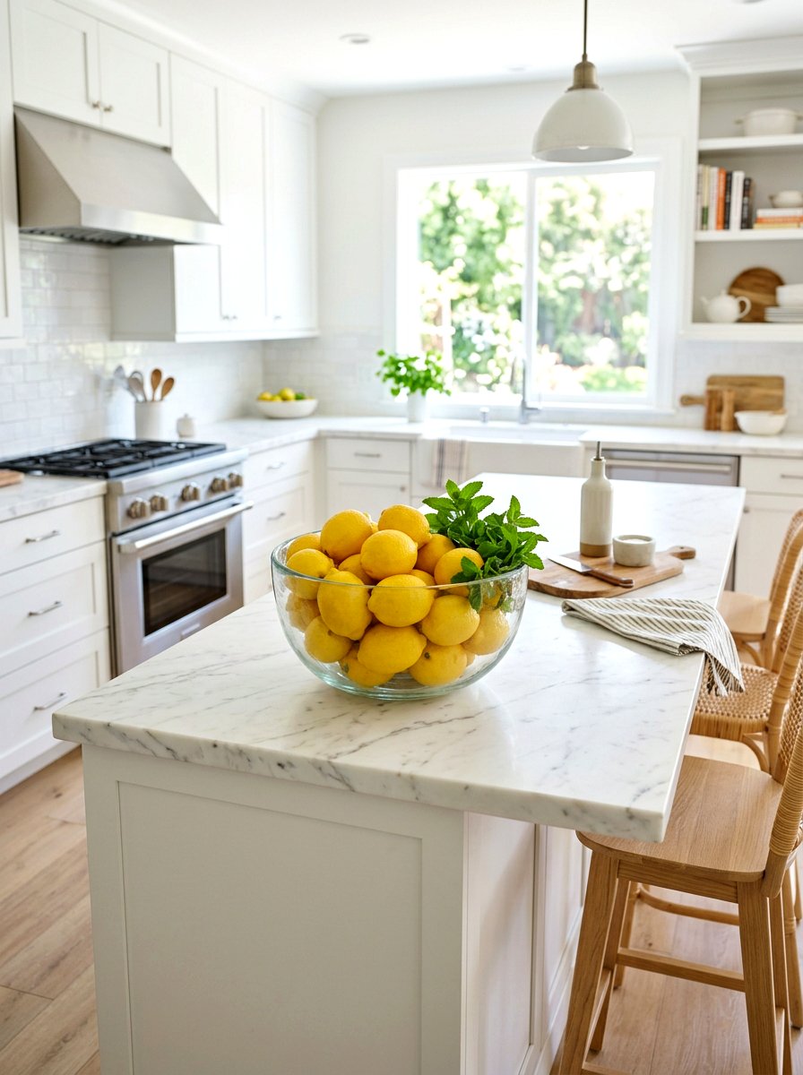 Lemon kitchen centerpiece - 25 Spring Southern Decor Ideas