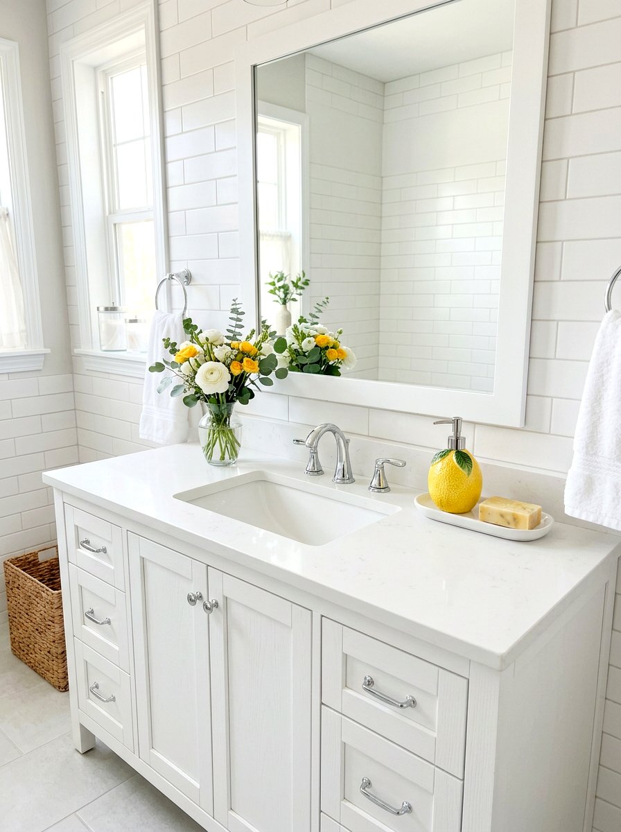 Lemon soap dispenser bathroom - 25 Spring Lemon Decor Ideas