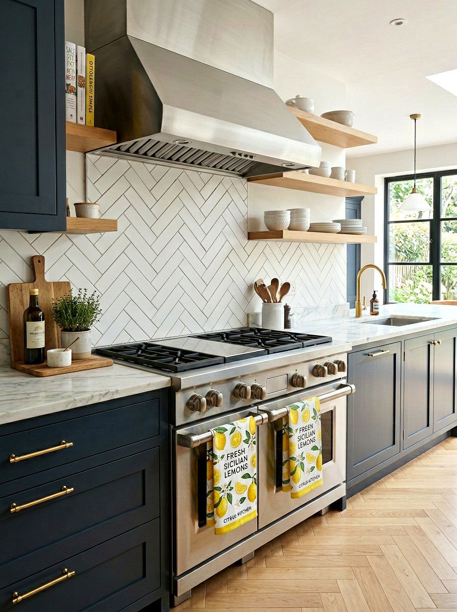 Lemon tea towels hanging - 25 Spring Lemon Decor Ideas