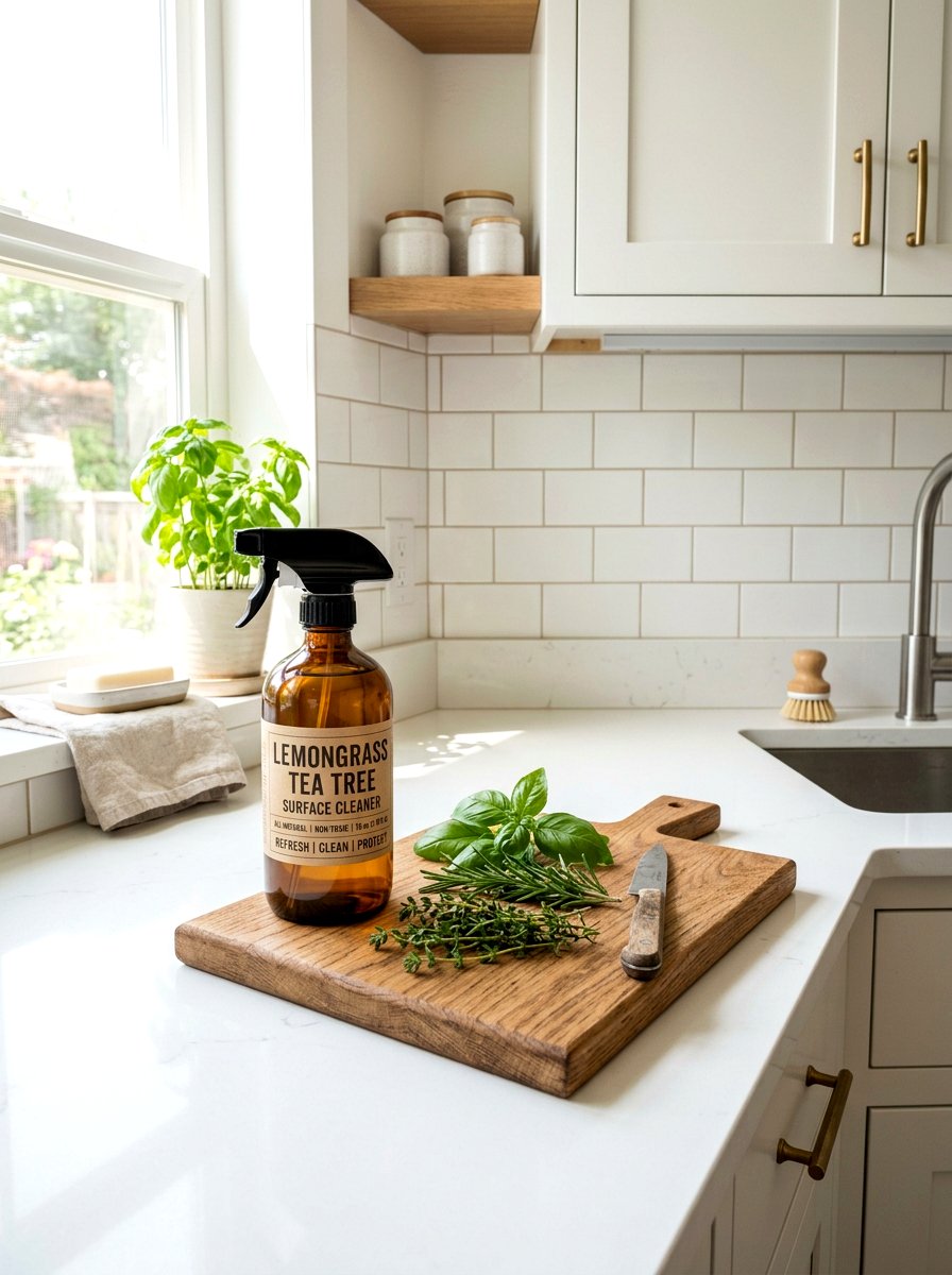 Lemongrass Tea Tree Surface Cleaner - 25 Spring Essential Oil Ideas