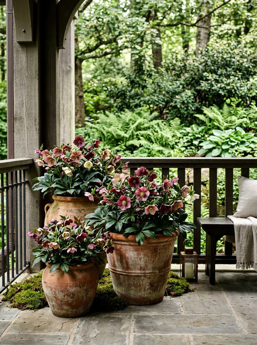 Lenten Rose in Pots - 25 Spring Potted Plant Ideas