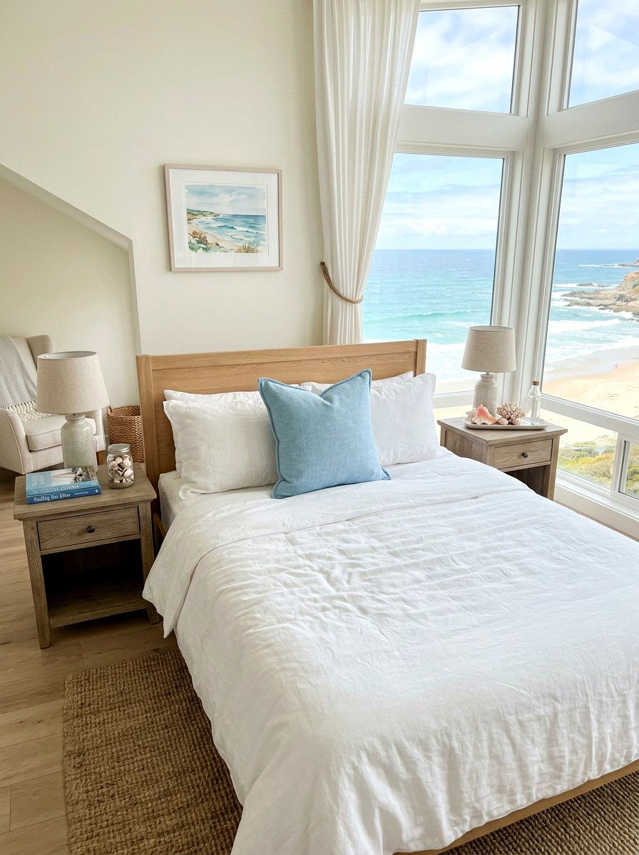 Light Blue Cotton Pillow - 25 Spring Throw Pillow Ideas