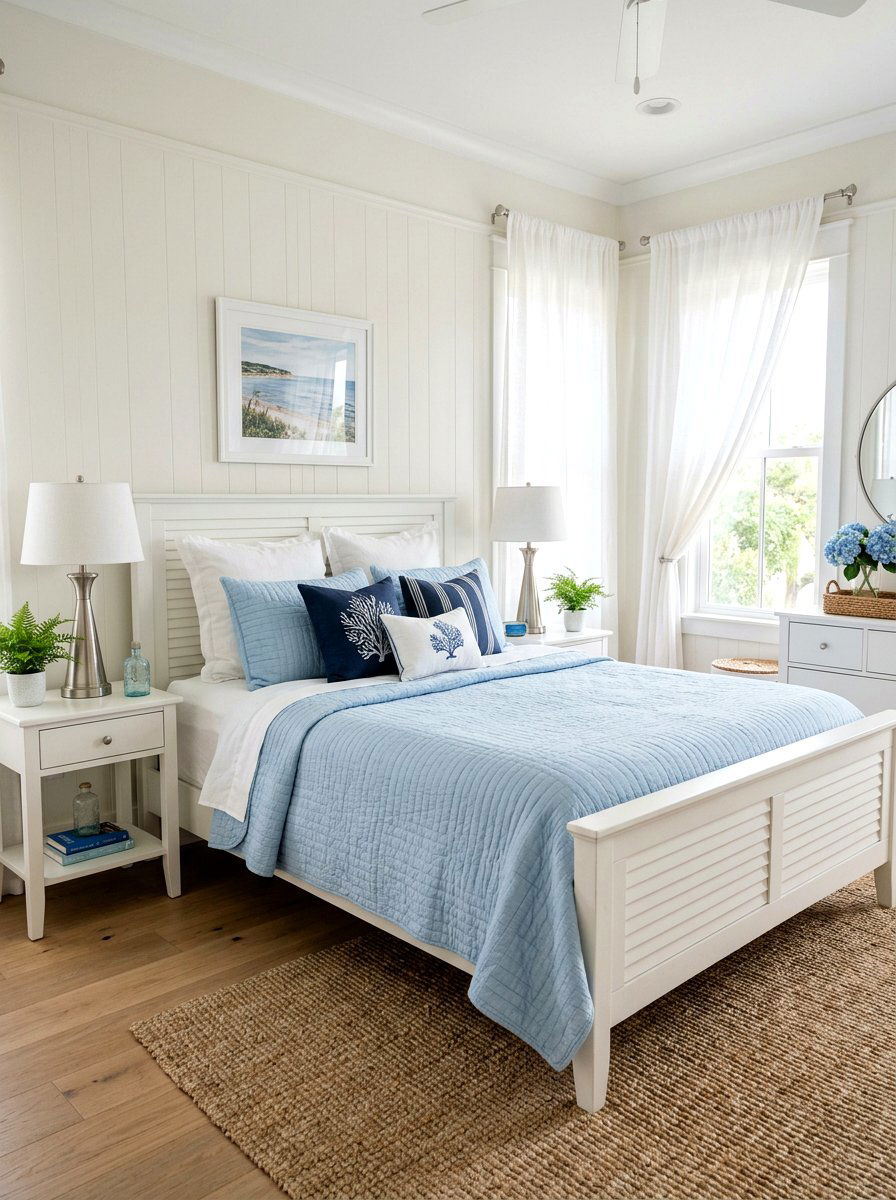 Light Blue Quilt Set - 25 Spring Bedding Ideas