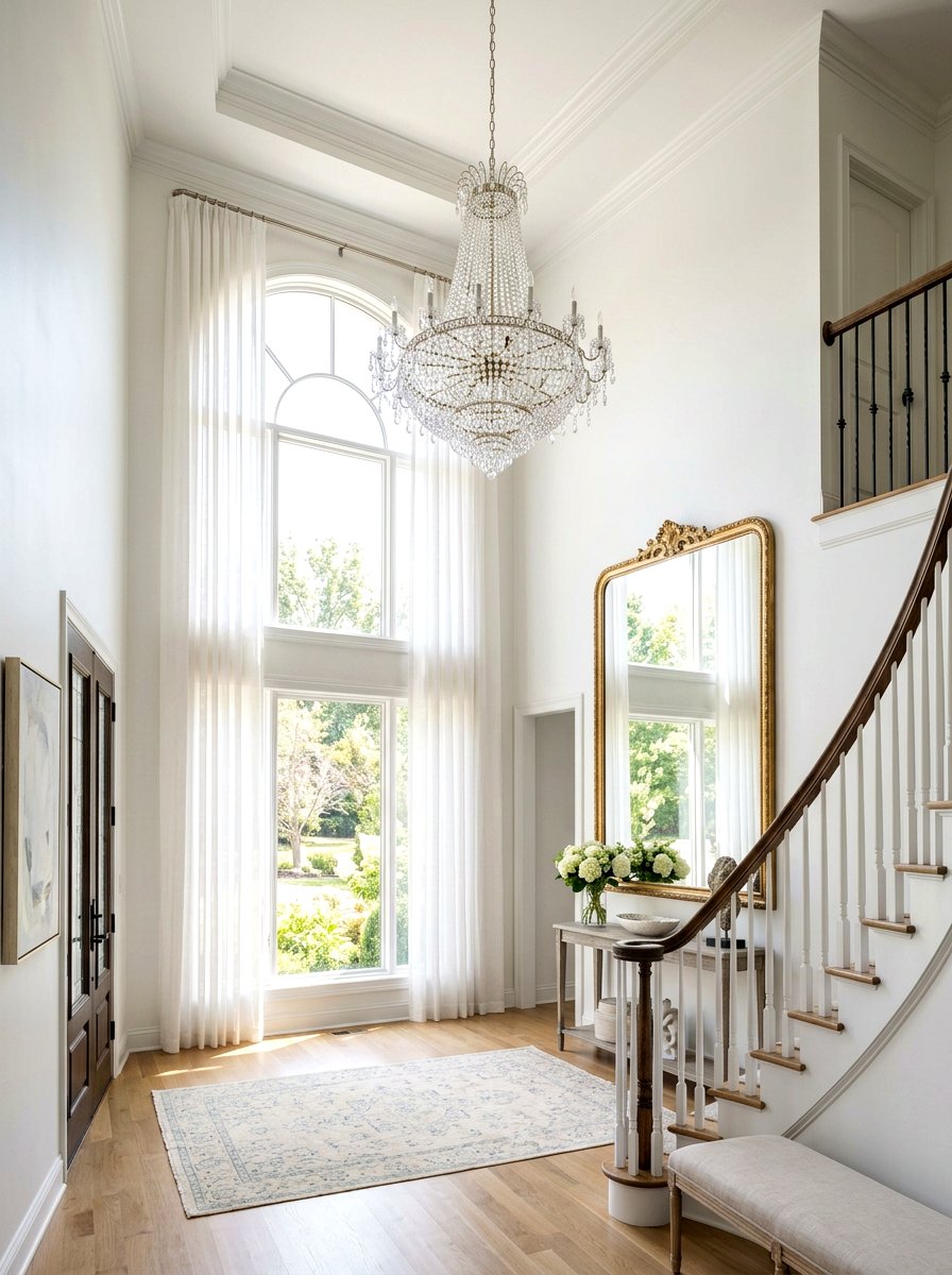 Light Filled Foyer - 25 Spring Landing Decor Ideas