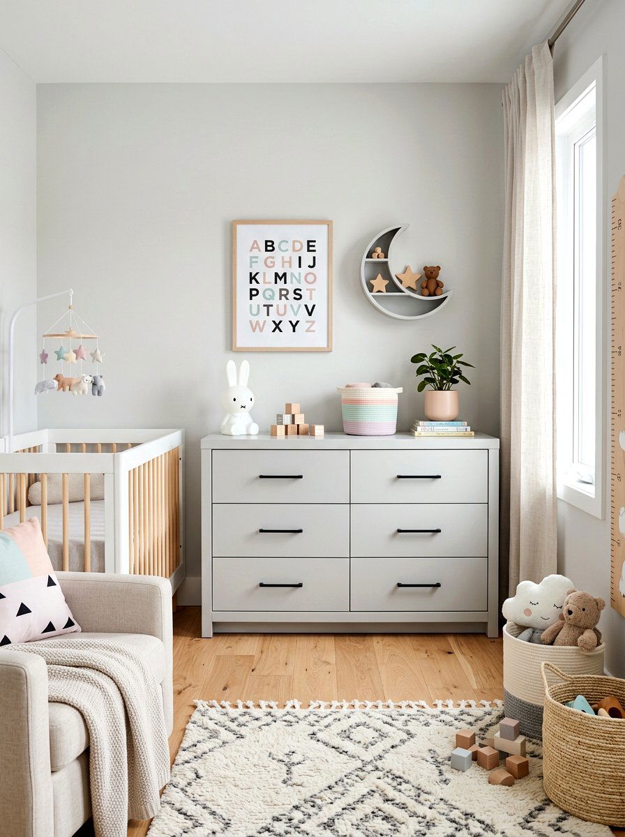 Light Gray Chest Of Drawers - 25 Spring Painted Furniture Ideas