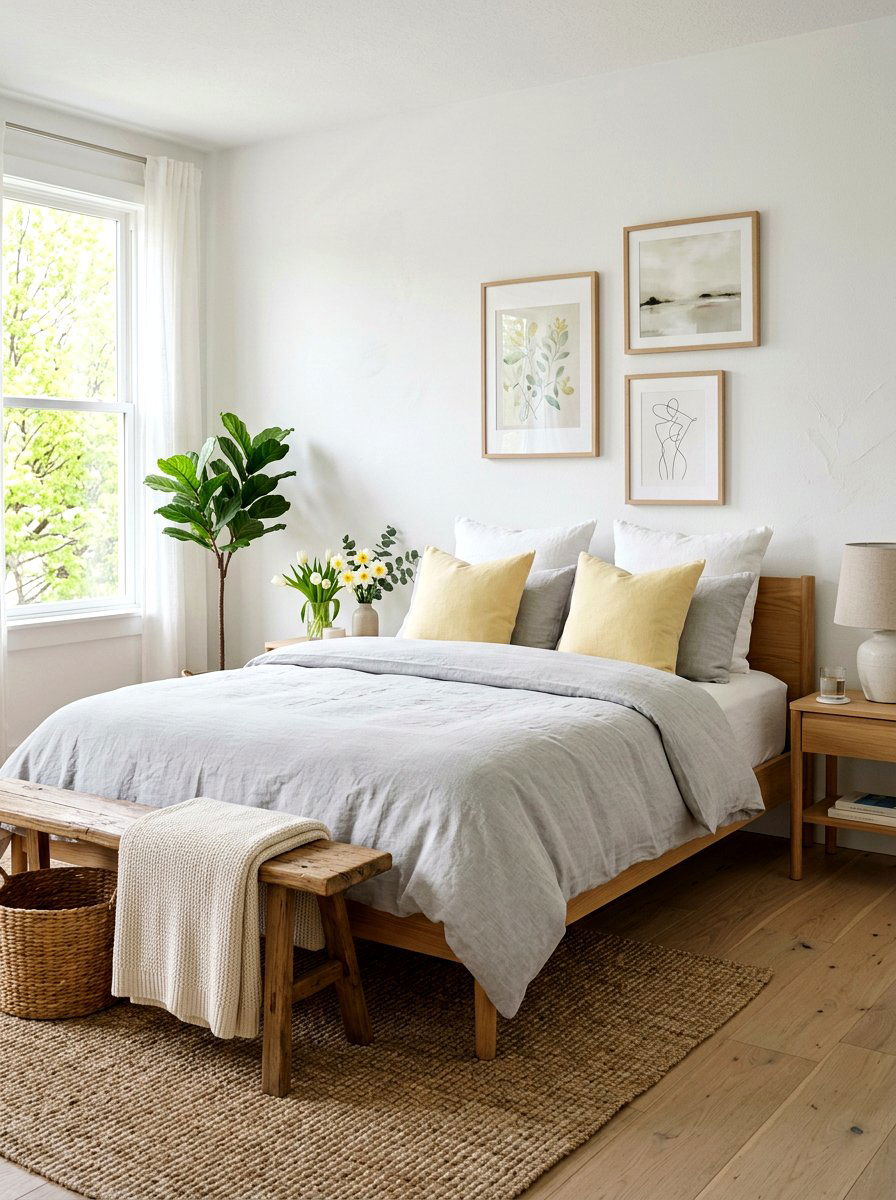 Light Gray Linen Bedding - 25 Spring Duvet Cover Ideas