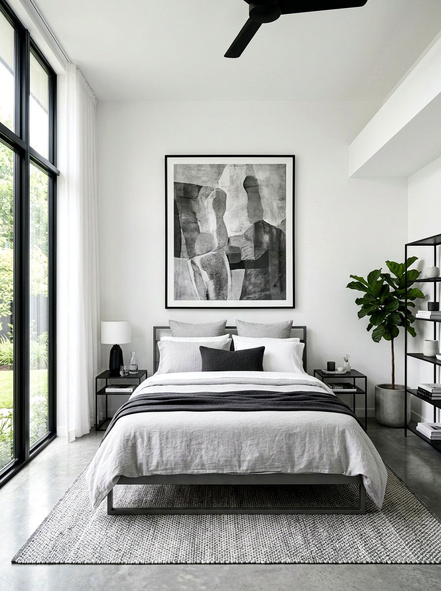 Light Gray Linen Coverlet - 25 Spring Bed Styling Ideas