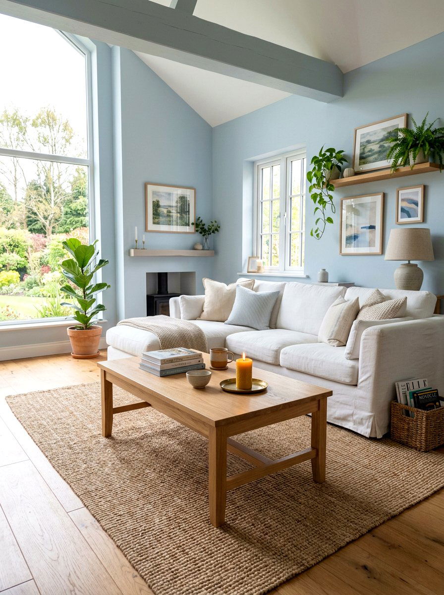 Light Wood Coffee Table - 25 Spring Cottage Decor Ideas