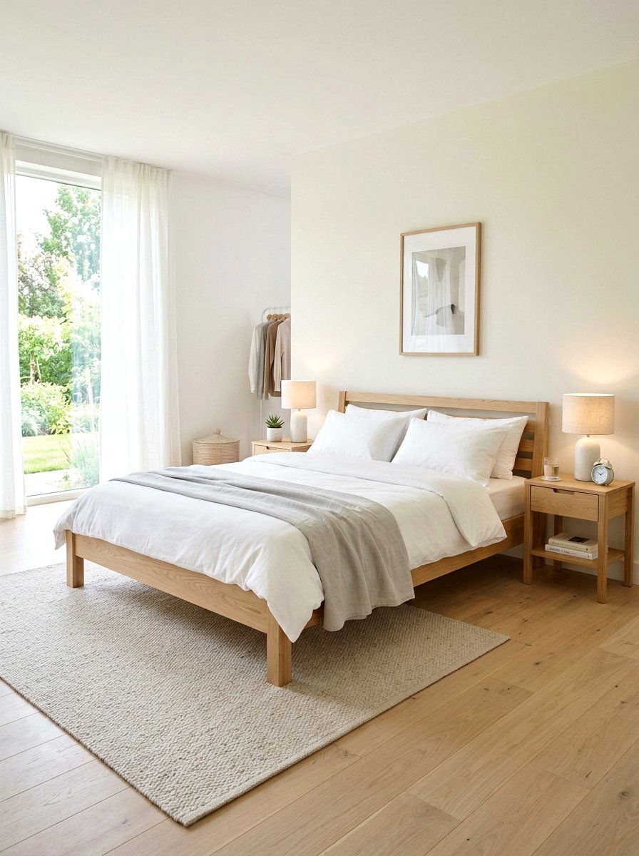 Light wood bed frame - 25 Spring Master Bedroom Decor Ideas