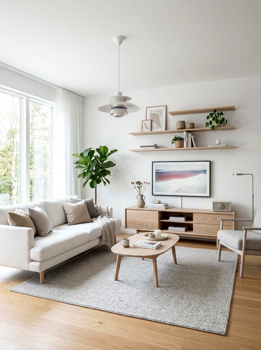 Light wood furniture - 25 Spring Living Room Refresh Ideas