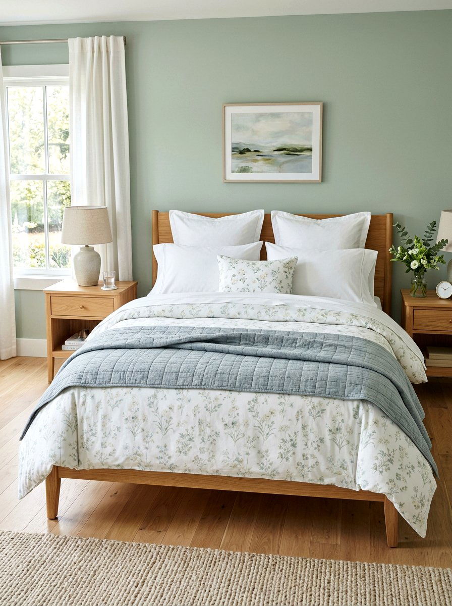 Lightweight Bedding Swap - 25 Spring Home Tour Ideas