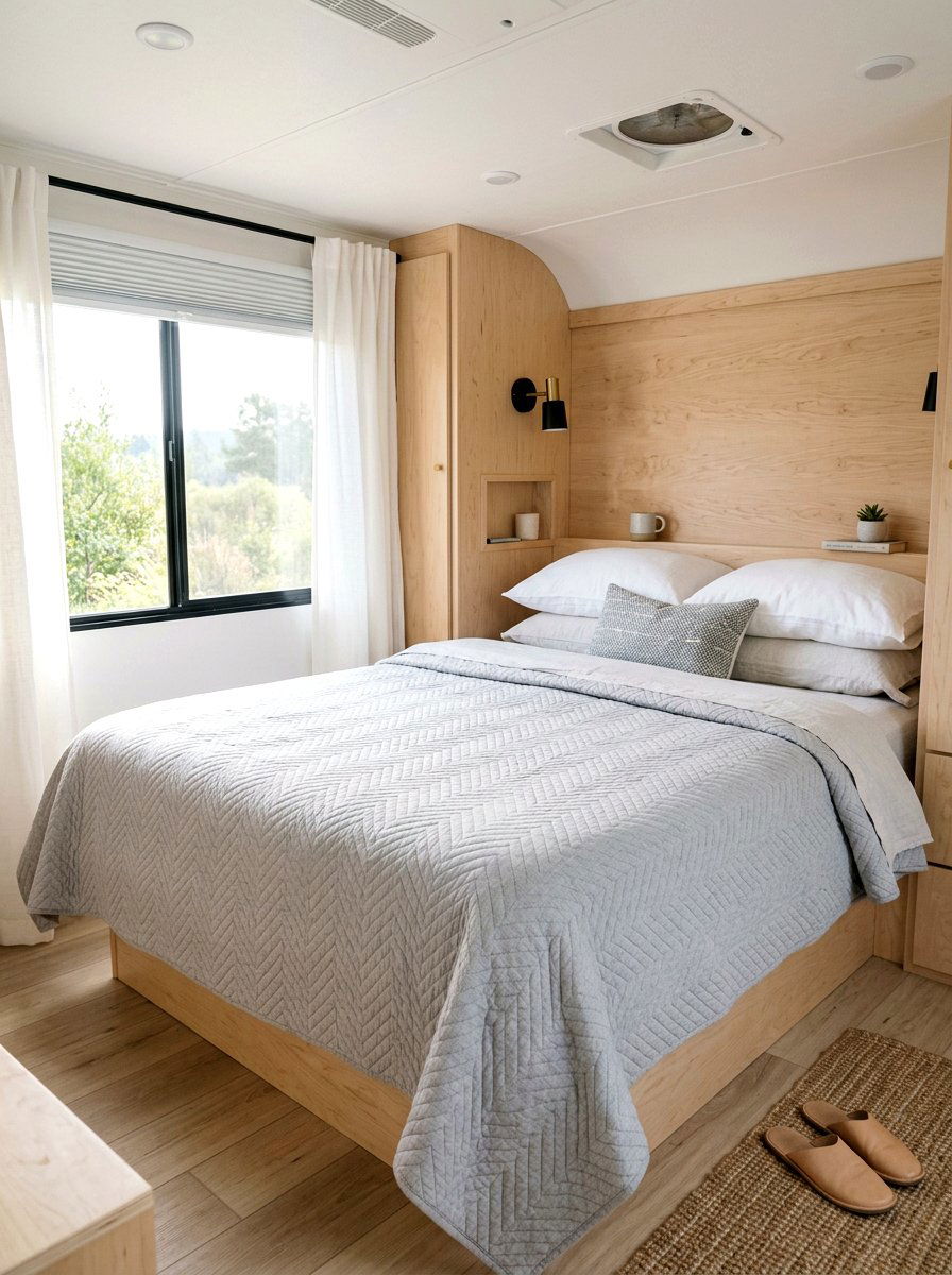 Lightweight Cotton Quilts - 25 Spring Camper Decor Ideas