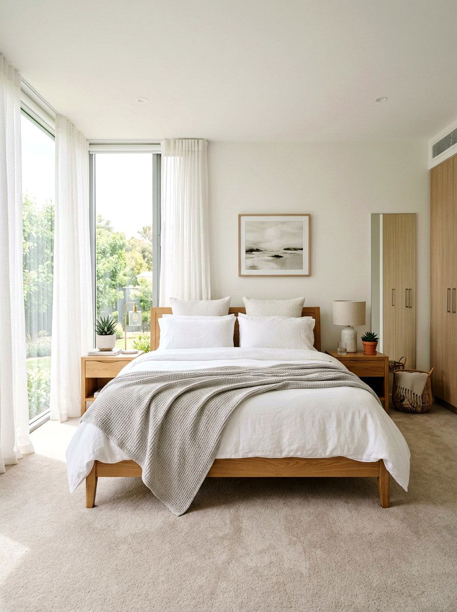 Lightweight Linen Bedding - 25 Spring Open House Decor Ideas