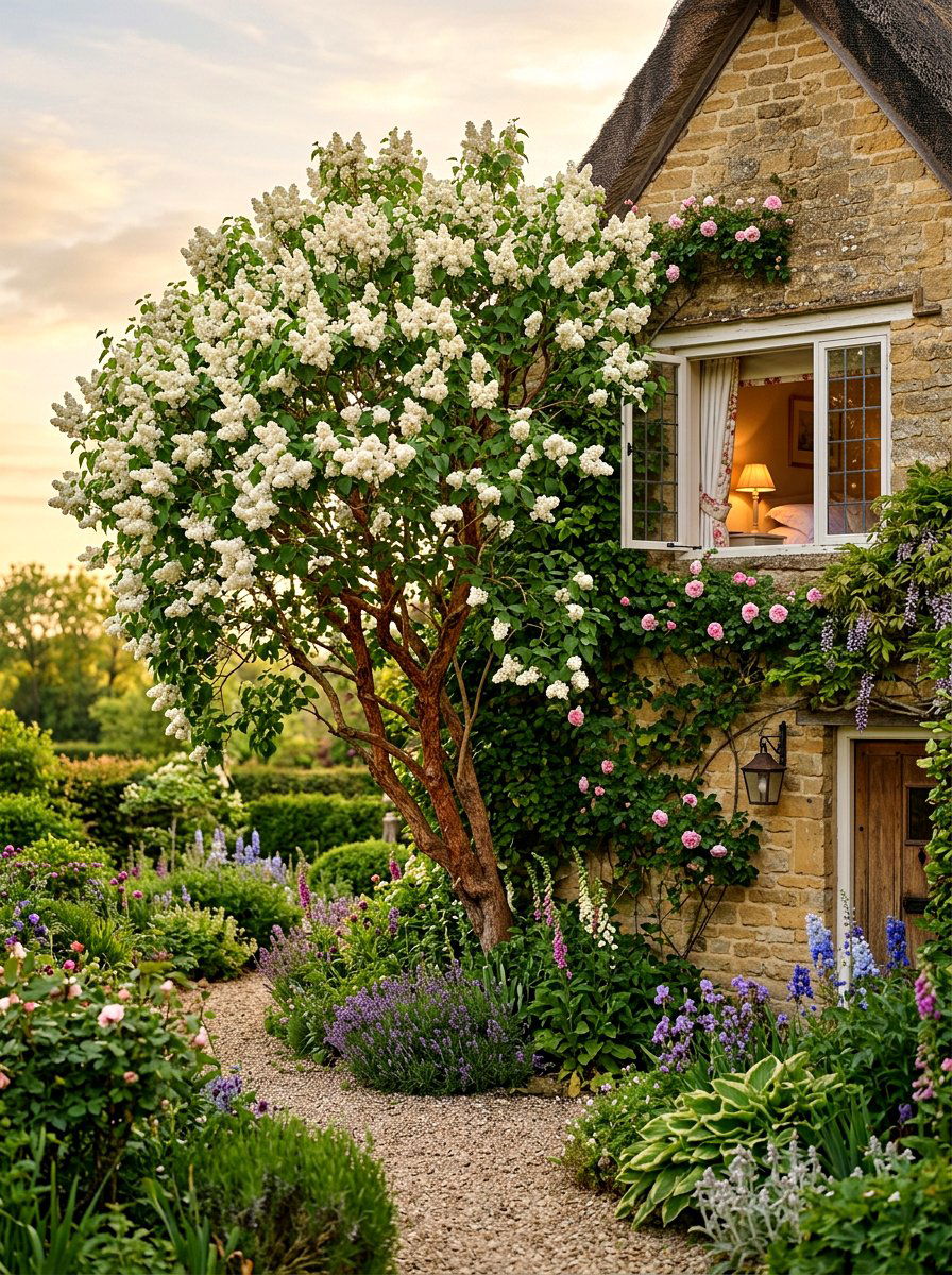 Lilac Tree - 25 Spring Flowering Tree Ideas