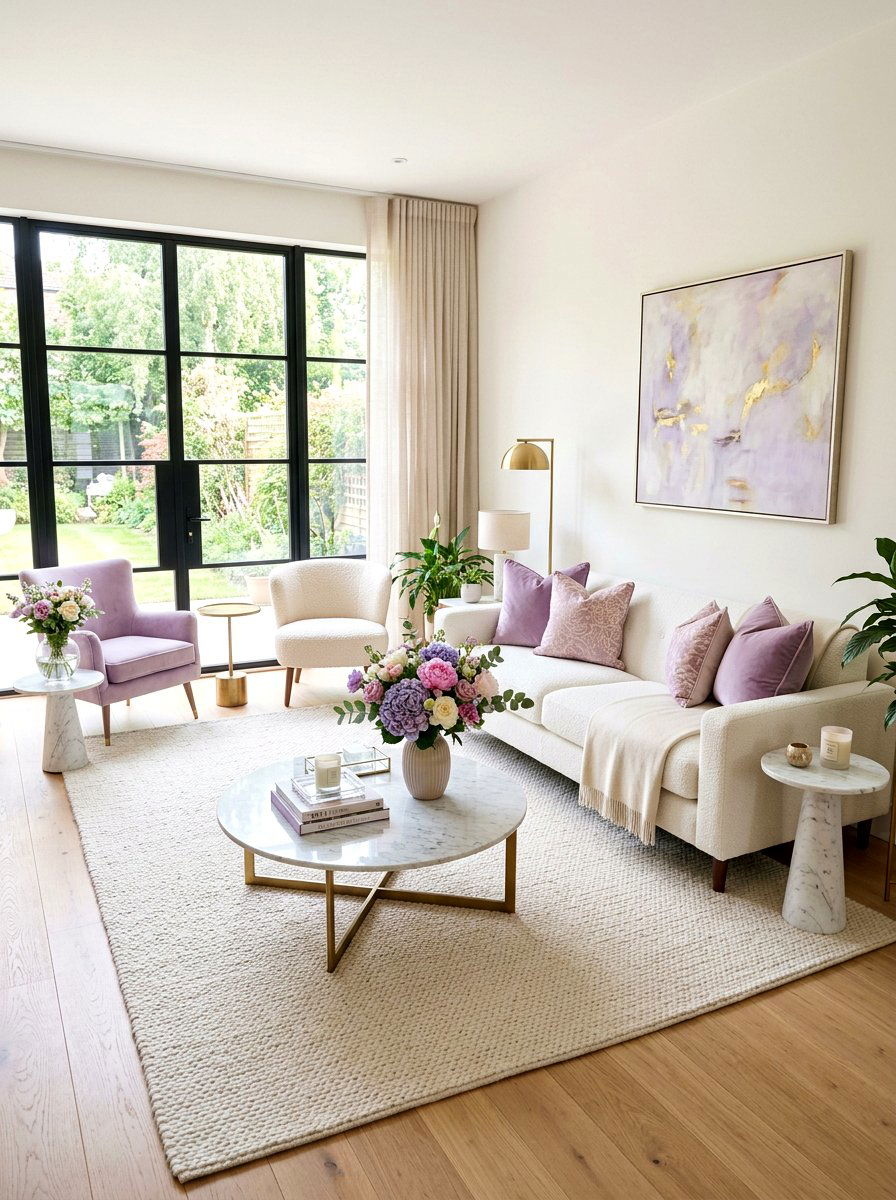 Lilac Velvet Pillow - 25 Spring Velvet Pillow Ideas