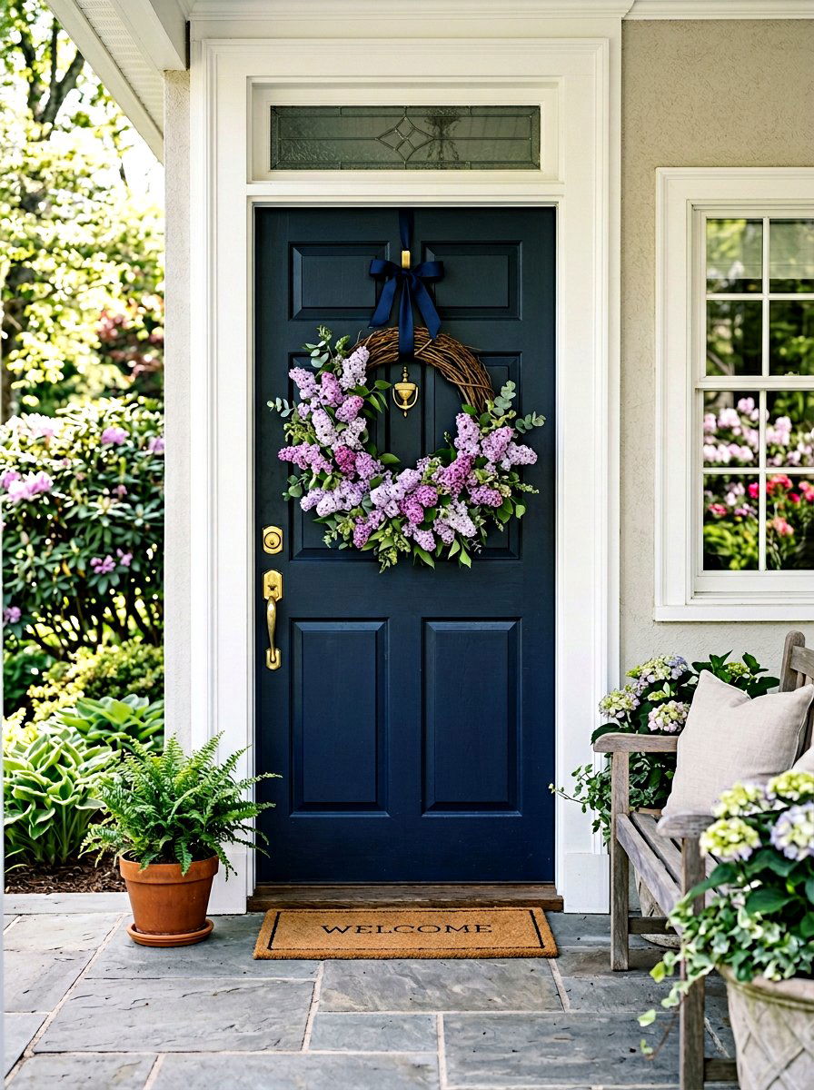 Lilac Wreath For Front Door - 25 Spring Lilac Arrangement Ideas