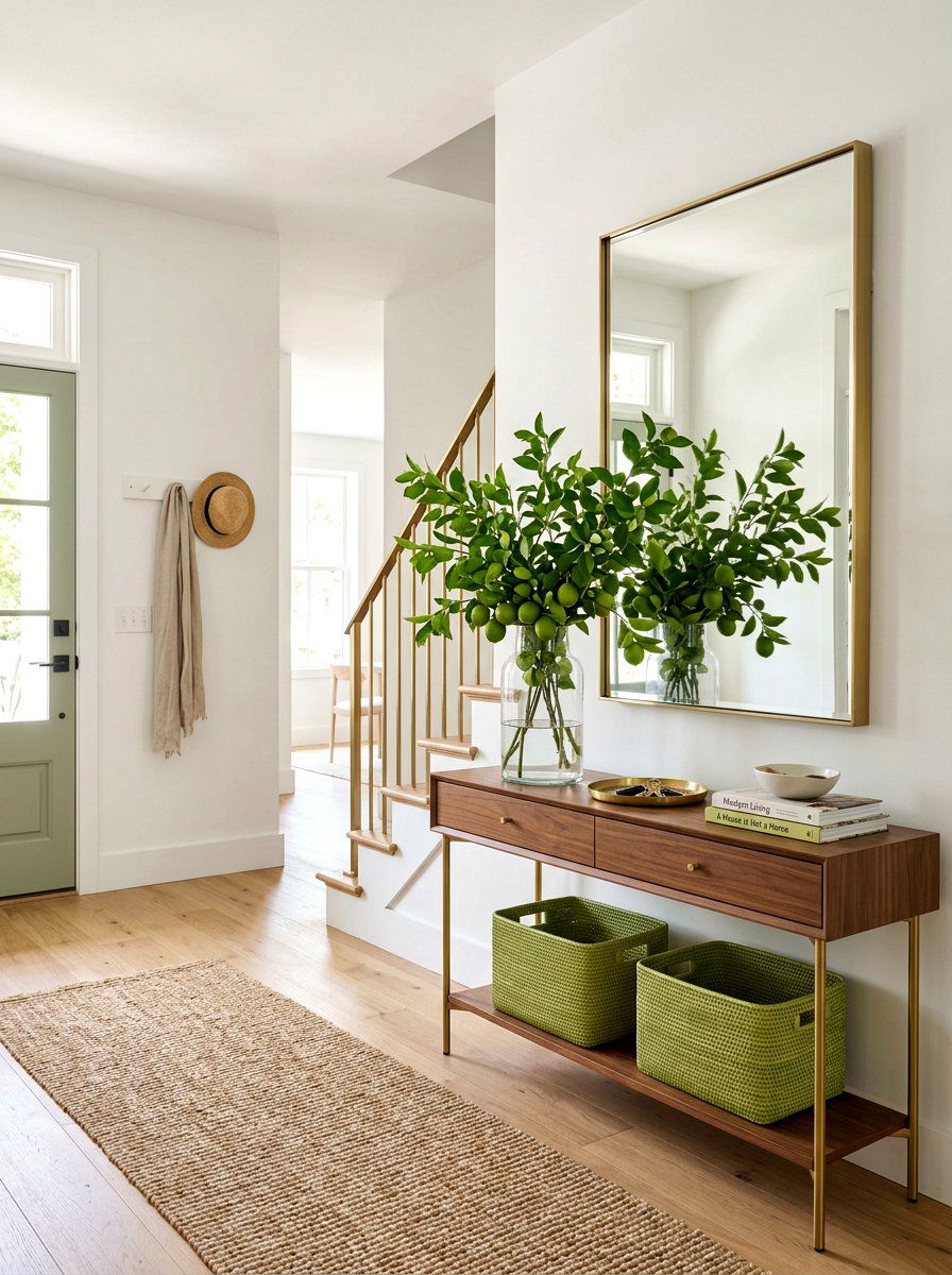 Lime Green Entryway Decor - 25 Spring Citrus Decor Ideas