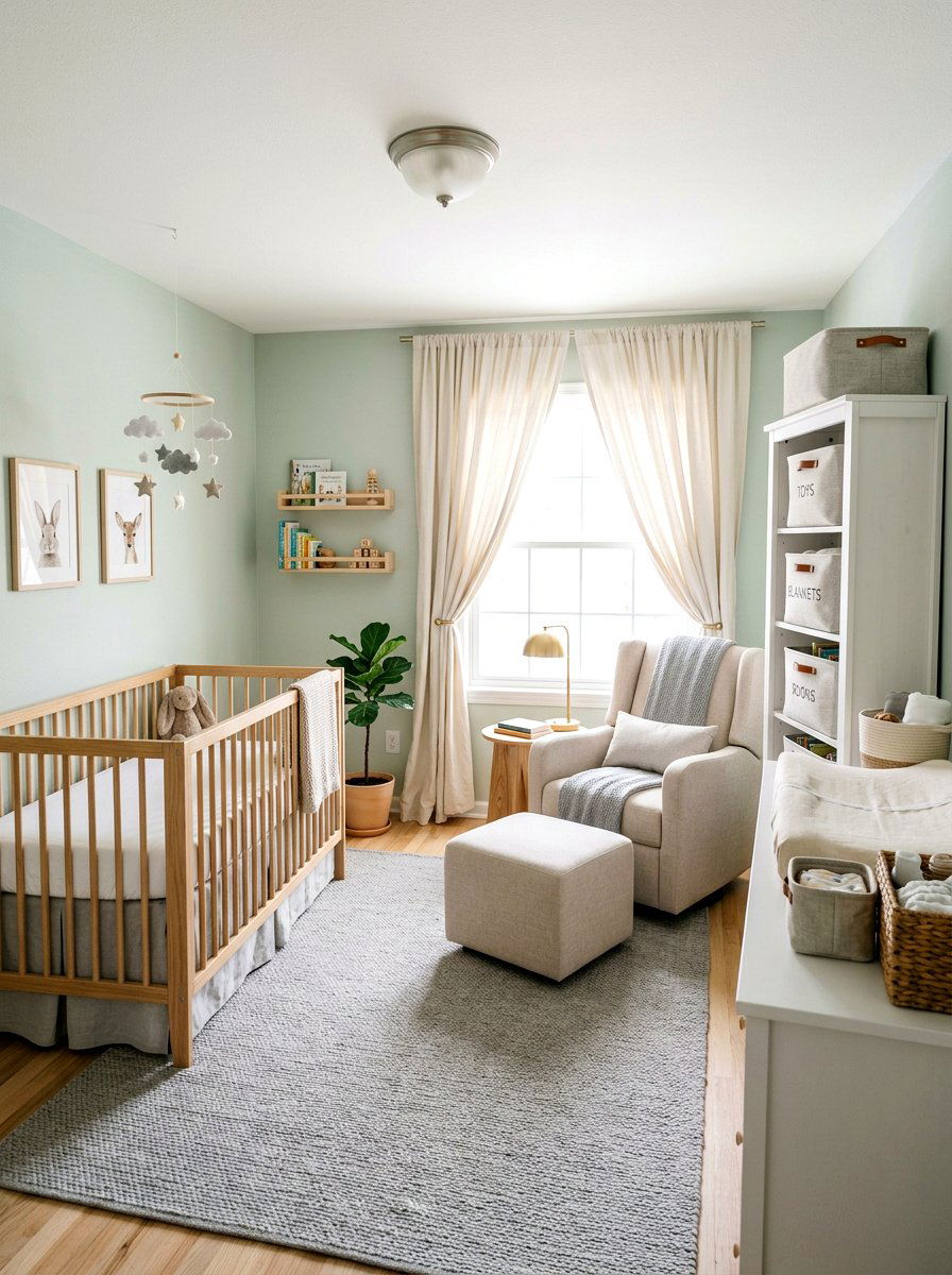Linen Baby Nursery - 25 Spring Linen Decor Ideas